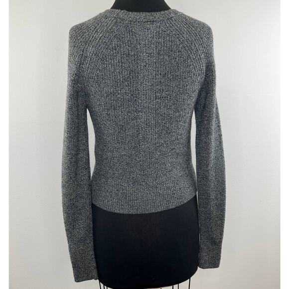 Banana Republic Heritage Collection Gray Marled Knit Long Sleeve Sweater S Small - Picture 4 of 8